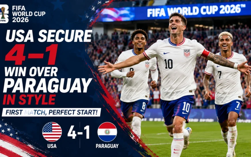 USA vs Paraguay FIFA World Cup 2026 match