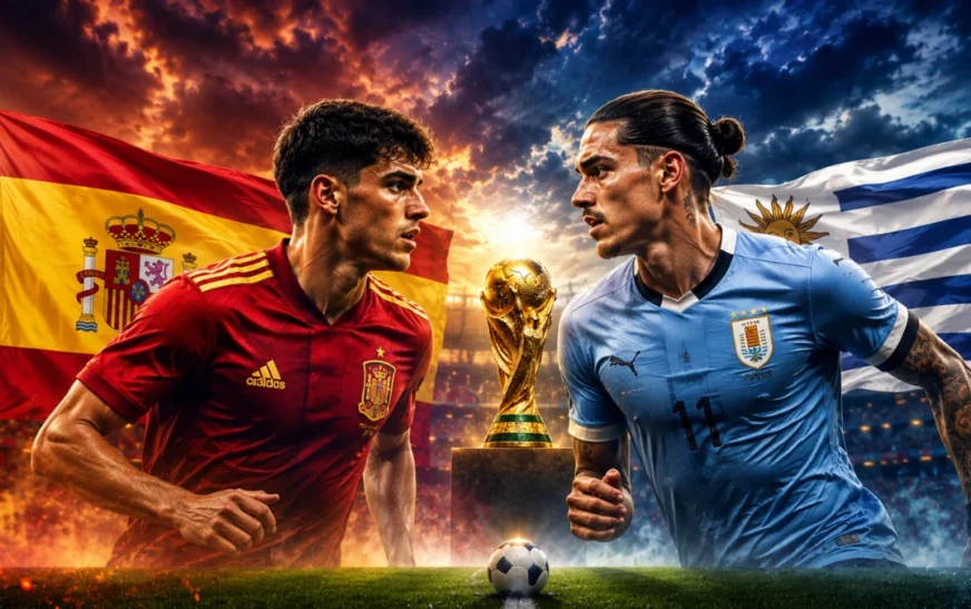 Spain and Uruguay
