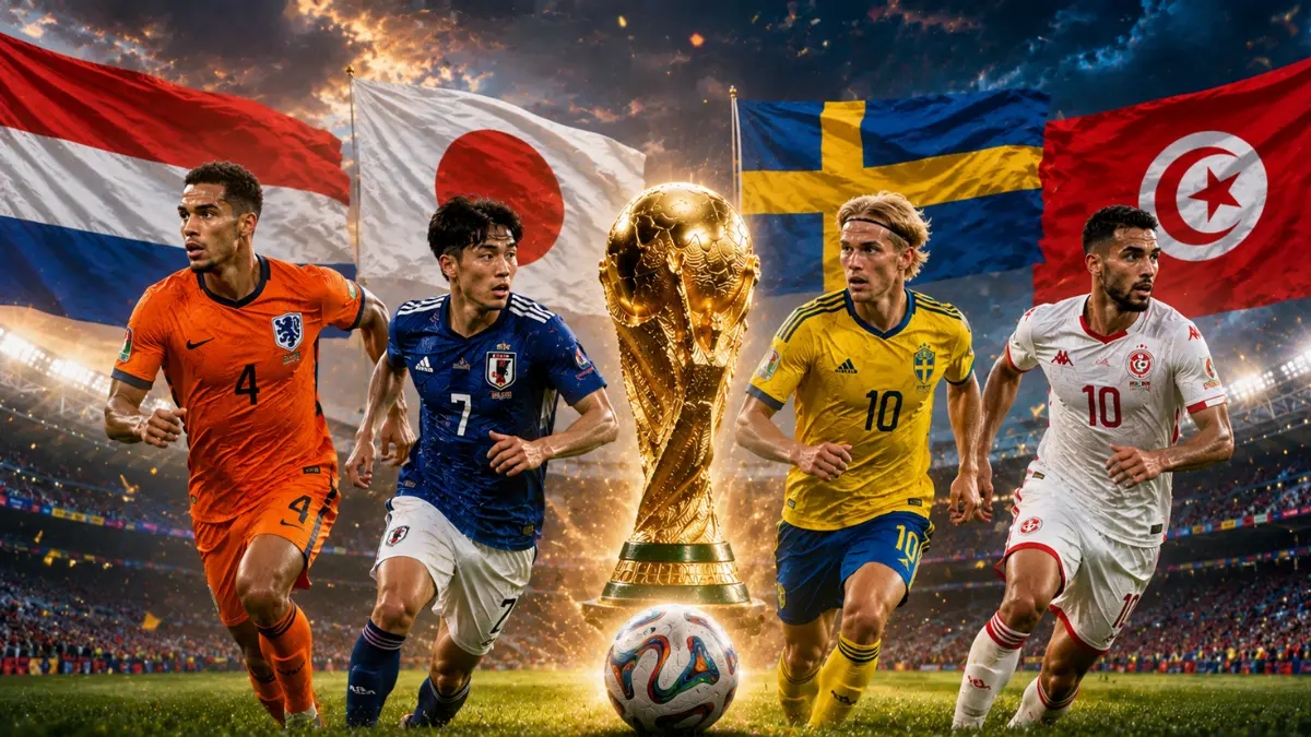 Netherlands, Japan, Sweden, and Tunisia: Who Has the Edge in Group F?